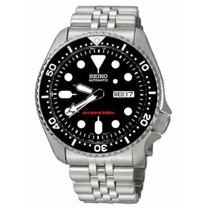 Seiko Divers 200M Black Dial Stainless Steel Strap Automatic Men's ...