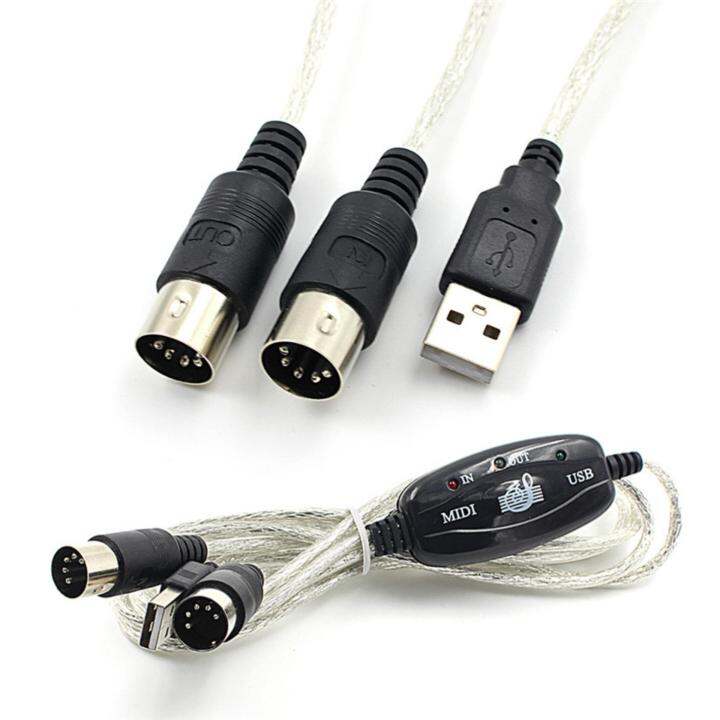 Digital USB INOUT MIDI Interface Cable Converter PC to Music Keyboard