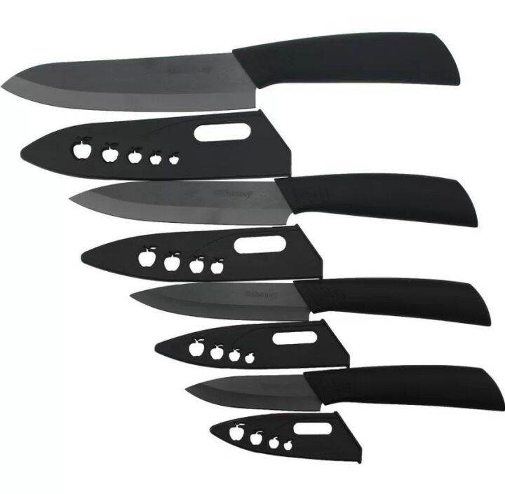 Chef's Blade Ceramic Knife Set (Black) Lazada PH