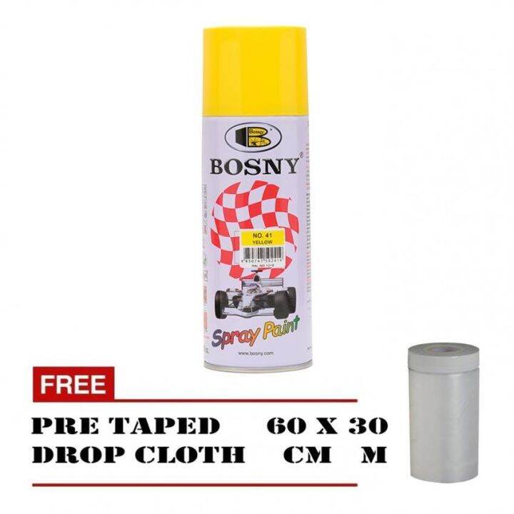 No. 41 Yellow Ordinary Spray Paint Color, Free PreTape Drop Cloth 60