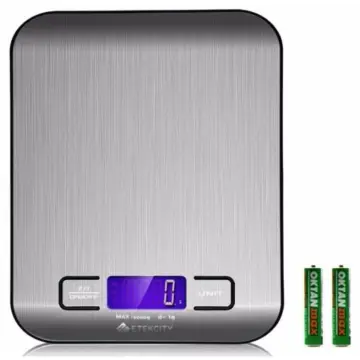 Etekcity 01G Food Kitchen Scale, Digital Ounces and Grams for Cooking, Baking, Meal Prep, Dieting, and Weight Loss, 11lb5kg, Gray