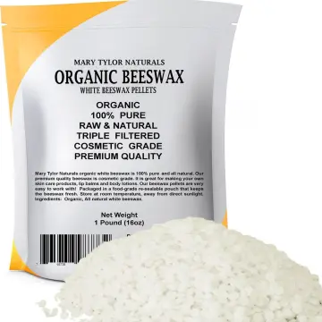 Organic White Beeswax Pellets 1lb, 100% Natural & Pure, Cosmetic Grade  Pastilles