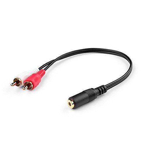 3.5mm Stereo Jack Male to Female Aux Audio Cable Auxiliary Music Sound Plug Lead 
