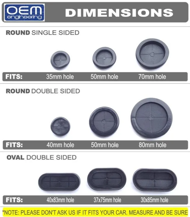 OEM Engineering Car Grommets Assortment Set Lazada PH