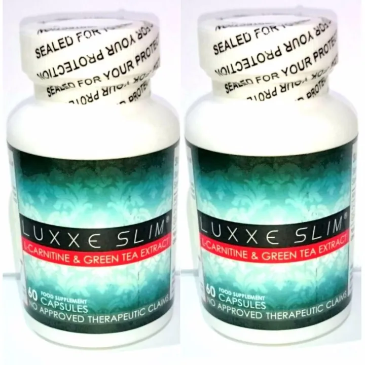 Luxxe Slim LCarnitine and Green Tea Extract Capsules 500mg Bottle of 60 Set of 2 Lazada PH
