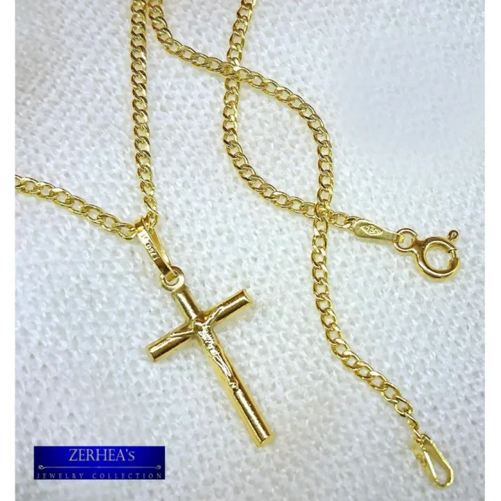 ZERHEA's Bar type Cross in Kadena Chain 18k Lazada PH