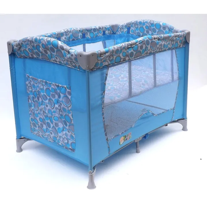 Baby Angel Crib/Playpen with mosquito net and PNC8106 Blue