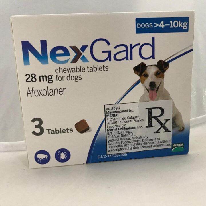 Nexgard 4-10kg Chewable Tablets for dogs 28mg | Lazada PH