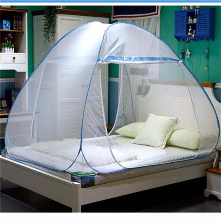 Classic Queen Size Double Plain Mosquito Net (Blue) | Lazada PH