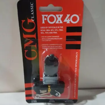 Fox 40 Classic Official 115dB Whistle Black Used in NBA FIFA NFL FIBA NCAA  FINA