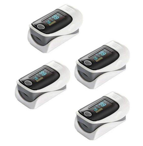 Amazon Quality Universal Fingertip Pulse Oximeter, Set of 3 (Black