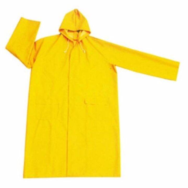 Willgard Raingear Yellow PVC Long Knee Length Rainwear Rain Jacket