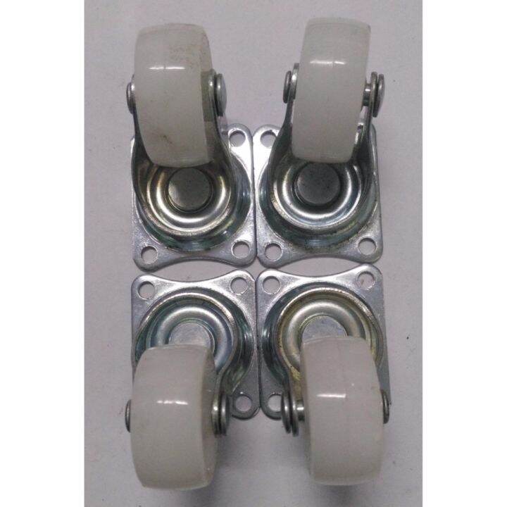 4pcs COT Nylon Caster Wheel192030 Swivel Flat Set 30mm 11/4" Lazada PH