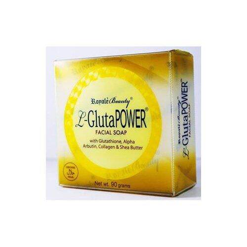 Royale Beauty L Glutapower Facial Soap With Glutathione Alpha Arbutin Collagen And Shea Butter 8419