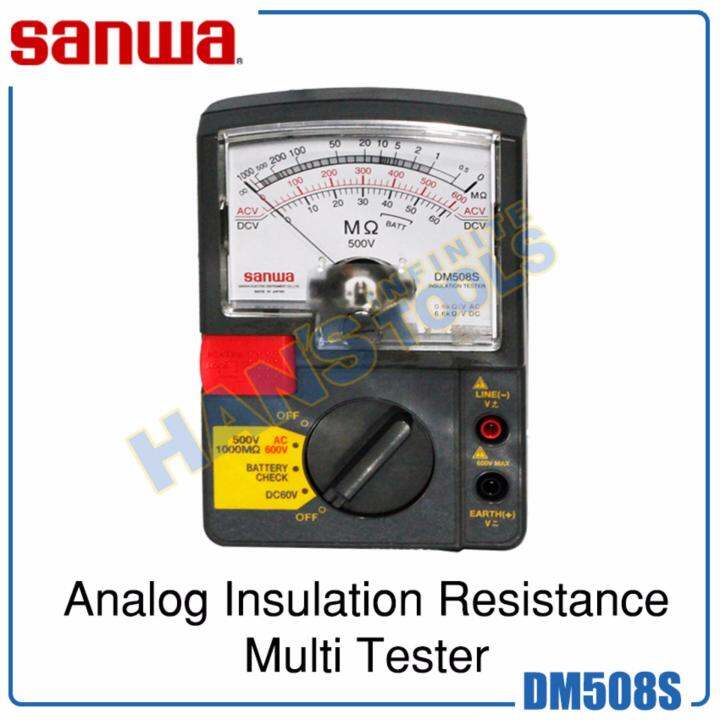 Sanwa DM508S Analog Insulation Resistance Multi Tester (Gray) Lazada PH