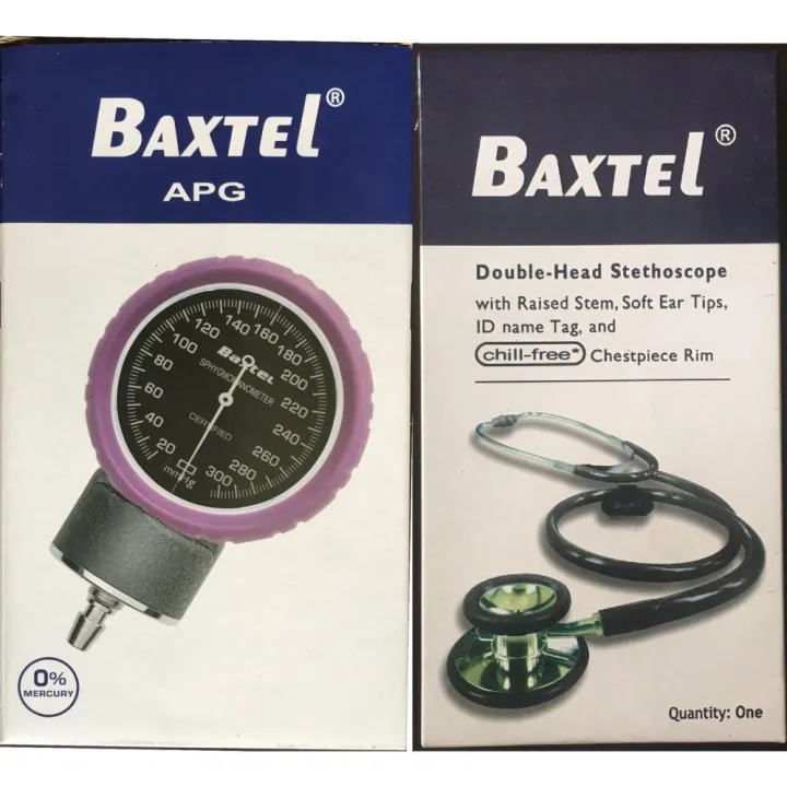 Baxtel Aneroid Sphygmomanometer Set in Purple APG Advance Protection