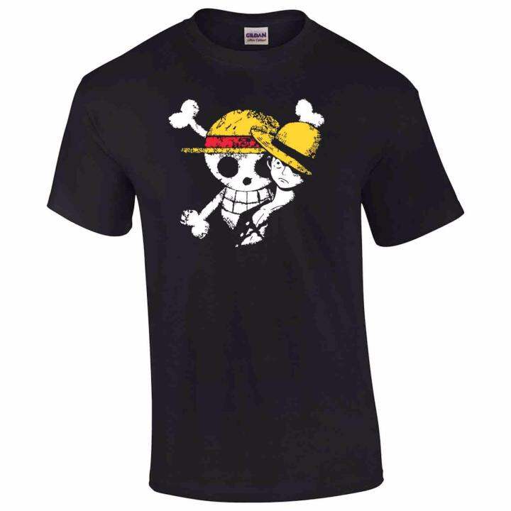 iGPrints One Piece Monkey D Luffy Distressed Logo Anime Shirt TShirt T ...