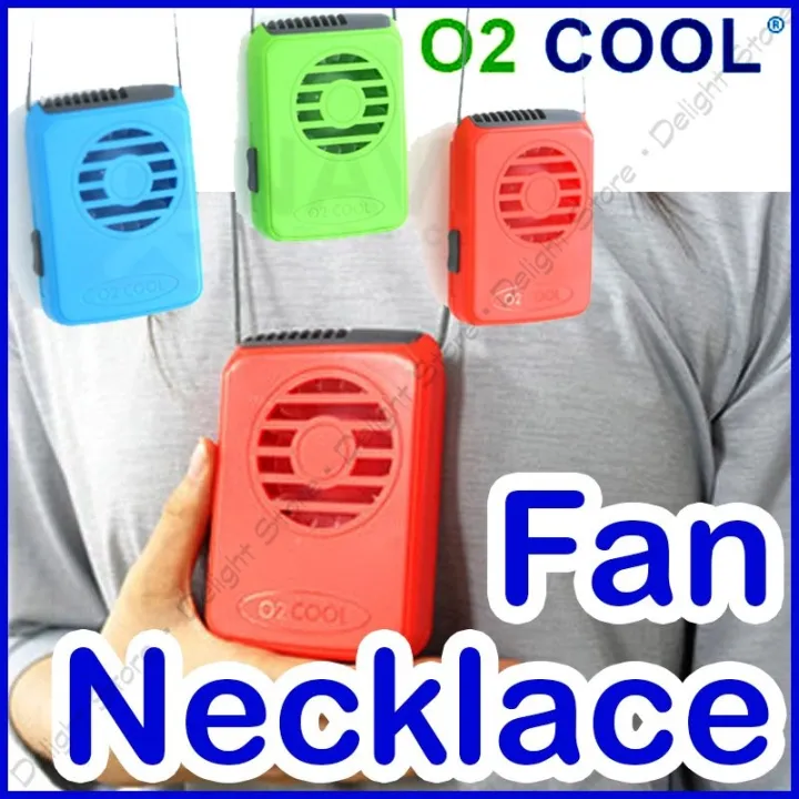 O2COOL FN02001 Portable Necklace Fan (Green) Lazada PH