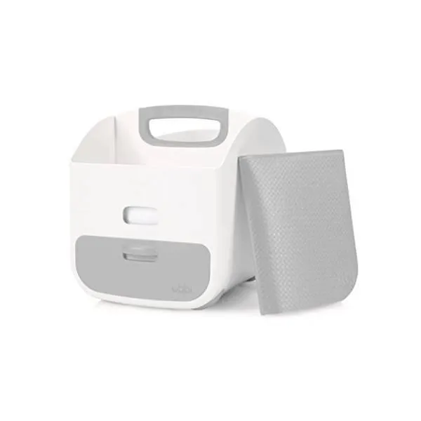Ubbi Portable Diaper Changing Station + Diaper Storage Caddy Organizer