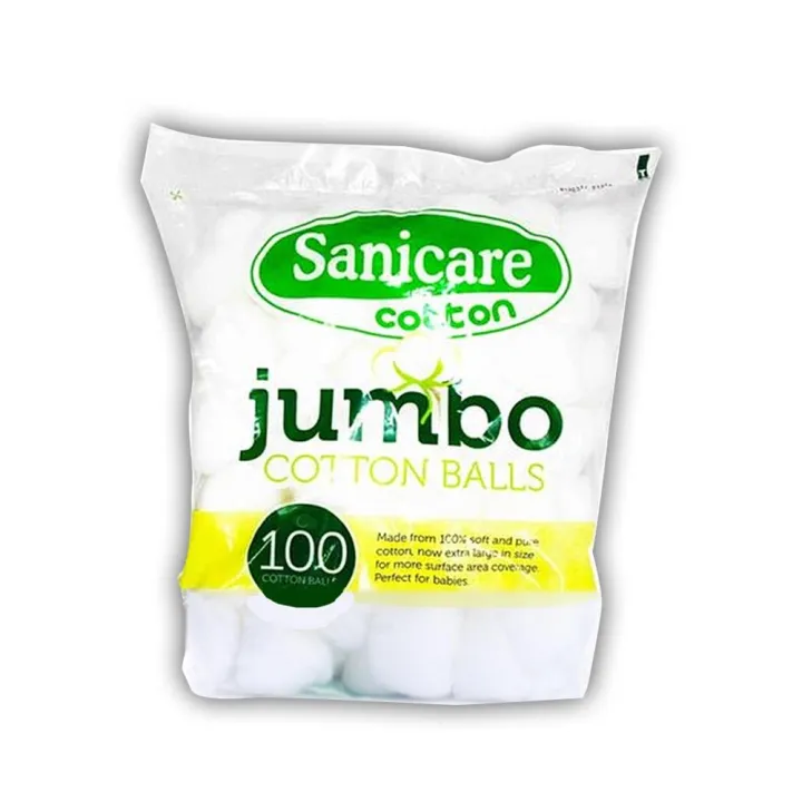 SaniCare Jumbo Cotton Balls 100's Lazada PH