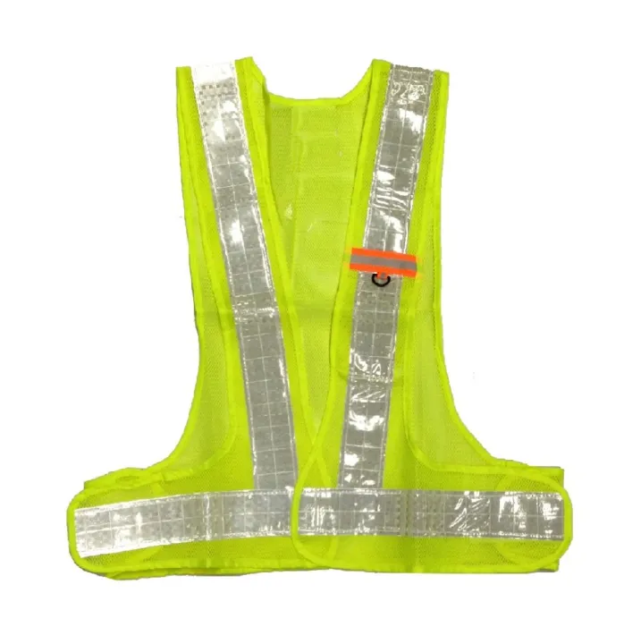 Hi-Viz Reflector Safety Vest with ID Holder (Yellow Green) | Lazada PH