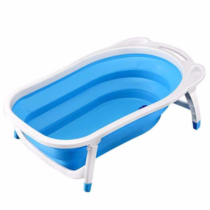 Baby Folding Bath Tub, Blue Lazada PH
