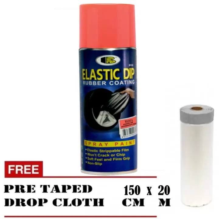 Bosny Elastic Dip No. E1001 (Flourescent Red) WITH Free Hitech Drop