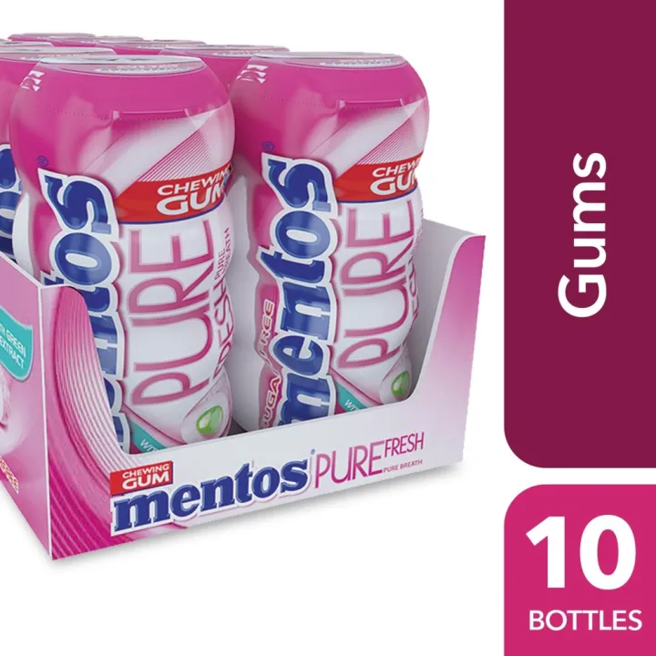 Mentos Pure Fresh Berry Lime Gum Pocket Bottle 