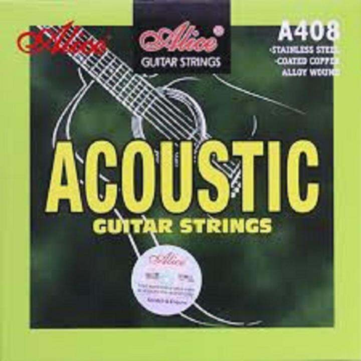 Alice Professional Acoustic Guitar String Coated Copper Alloy Winding 6 Strings Silver/Bronze