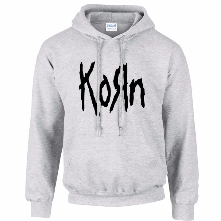 iGPrints KORN Vintage Retro Band Logo Design Hood Sweater Metal Rock
