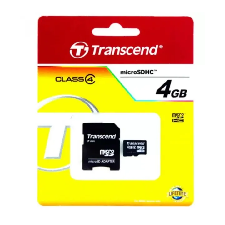 Transcend Micro SD Card Class 4 4GB with Card Adapter Lazada PH
