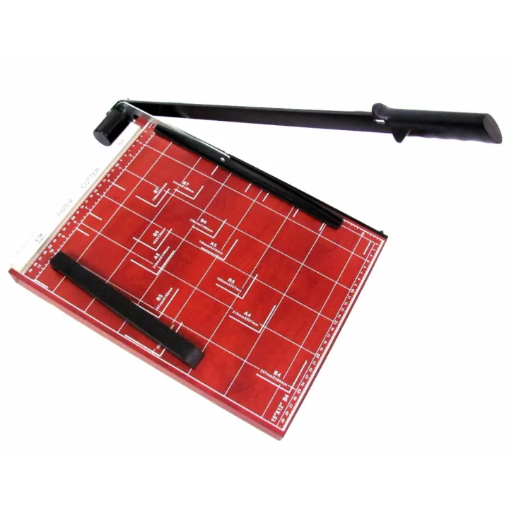 Paper Cutter Wooden 8x7 inches A5 with Free Utility knife Cutter