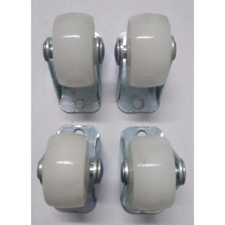 4pcs COT Nylon Caster WheelL193025 Fixed Flat Set 25mm (1") Lazada PH