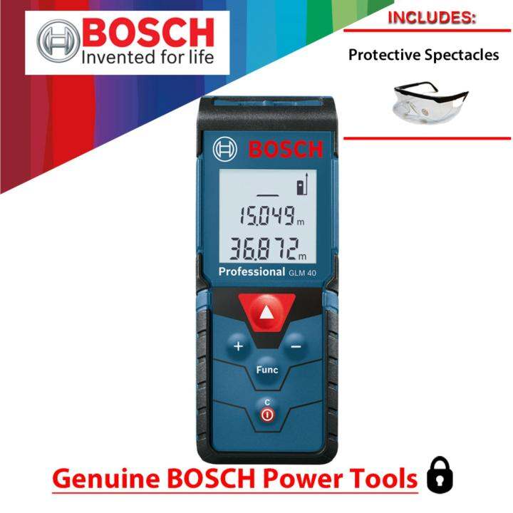 Bosch GLM 40 Professional Laser Measure with Protective Spectacles