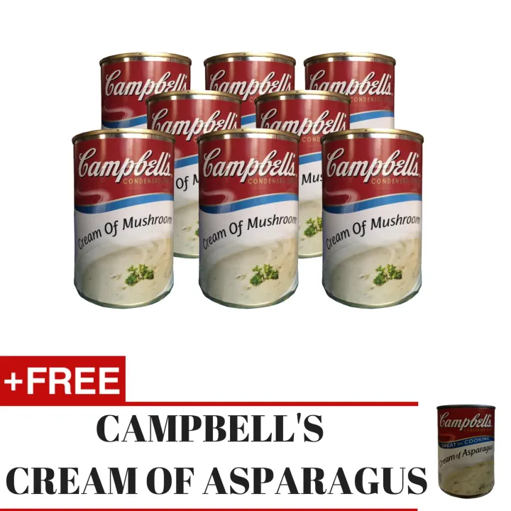 Campbells Condensed Soup Cream Of Mushroom 298 Grams 8 Pcs With Free Campbells Condensed 5283