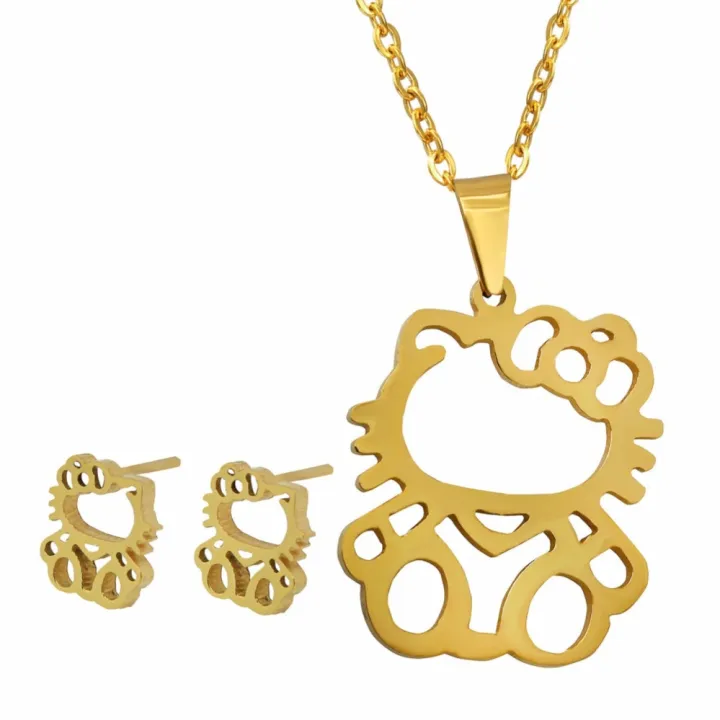 hello kitty necklace gold