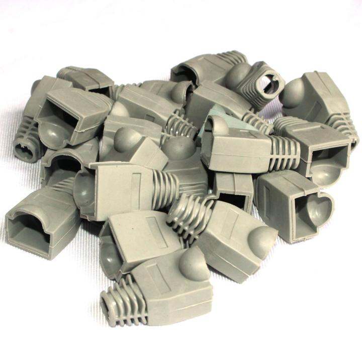 RJ45 Rubber Boot 100pcs (Grey) Lazada PH
