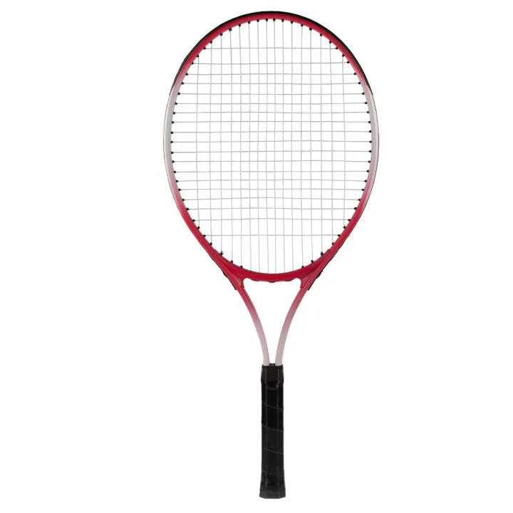 26" Junior Prestrung Tennis Racquet with Racquet Cover (Red/White