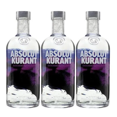 Absolut Kurant Vodka 3 Pack (1L per Bottle) Lazada PH