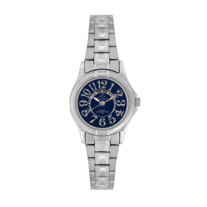 UniSilver TIME Prominence Pair Women's Silver / Dark Blue Analog ...