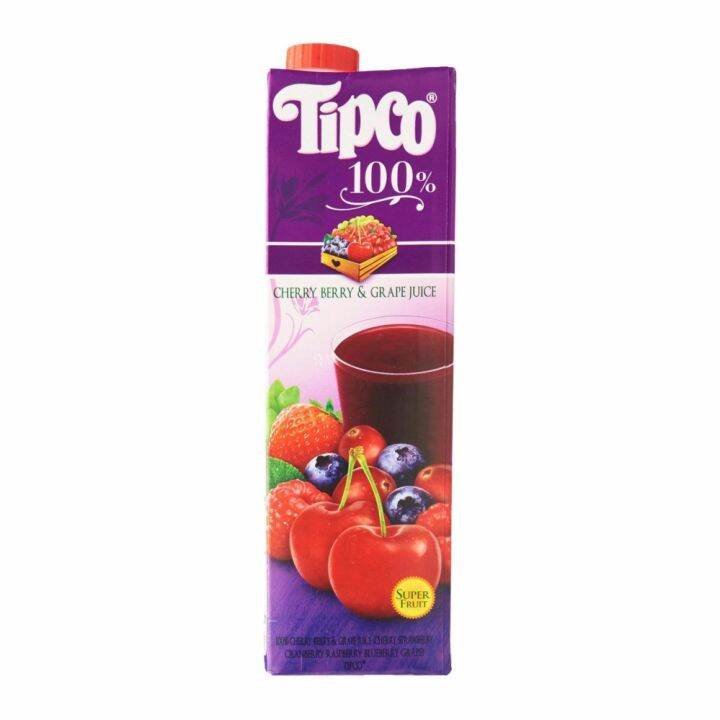 Tipco 100 Cherry Berry & Grape Juice 1L Lazada PH