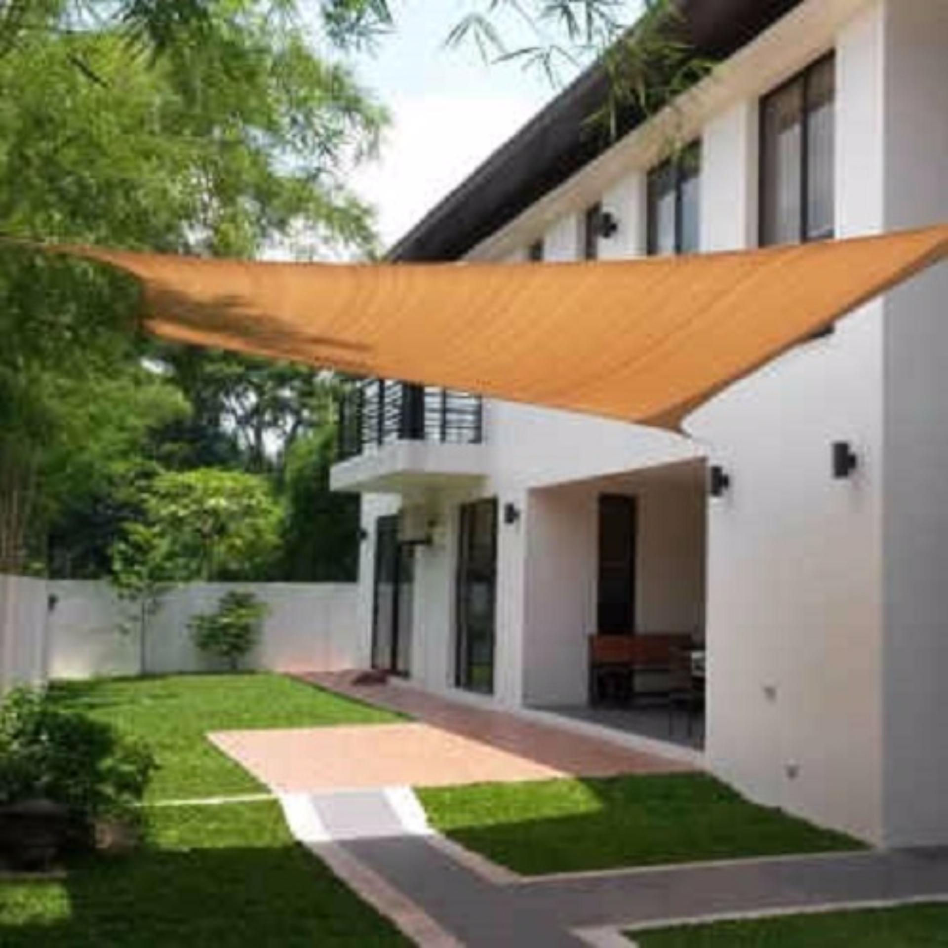 Details about   Waterproof Patio Sun Shade Sails Top Cover Awnings Rectangle Triangle Square 