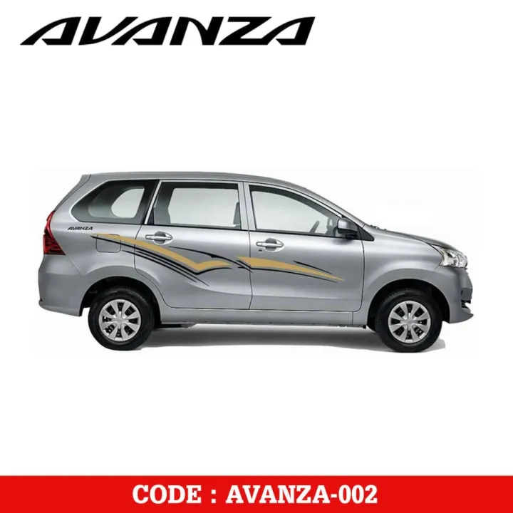 Decal Body Sticker for Toyota Avanza 2012-2018 (Code 002) | Lazada PH