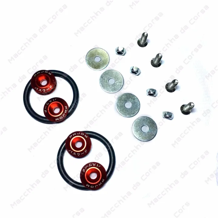Quick Release Bumper Fasteners (Red) Lazada PH