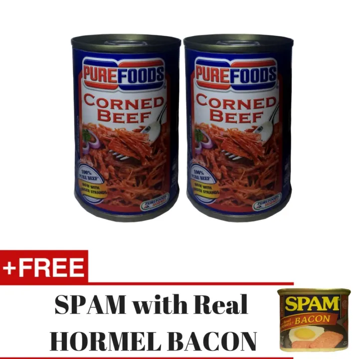 PUREFOODS CORNED BEEF 150 GRAMS (2 PCS) WITH FREE SPAM with Real HORMEL