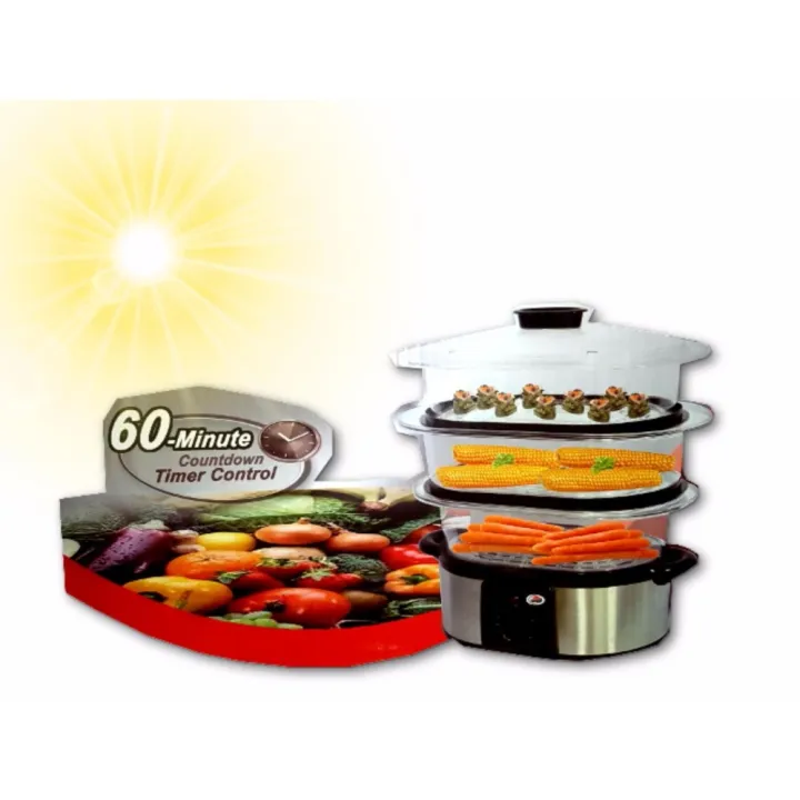 Kyowa KW1902 10.8L Electric Food Steamer with Water Refill Facility in