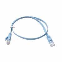 RJ45ตะกั่วสายเคเบิ้ลอินเตอร์เน็ทสายเชื่อมเน็ตเวิร์คชนิดแบนอีเทอร์เน็ต CAT6อินเทอร์เน็ต0.5ม. สำหรับเราเตอร์พีซี-สินค้าต่างประเทศ