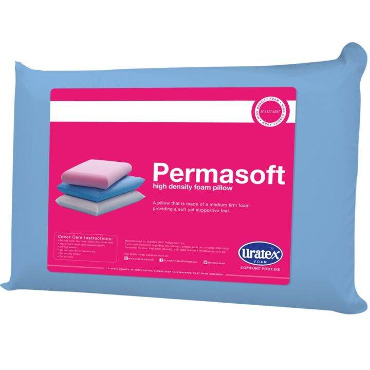 Uratex Permasoft Pillow (Blue) Lazada PH