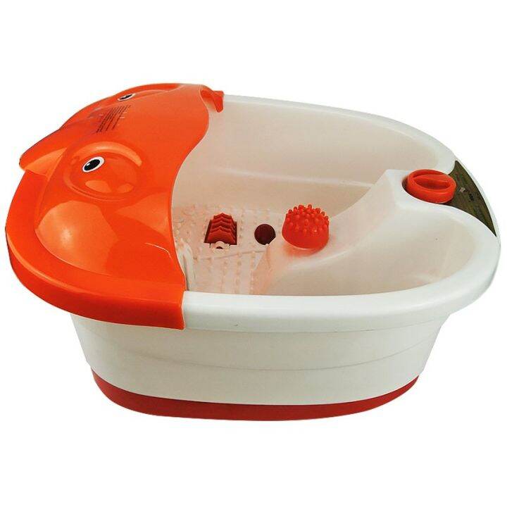 Quality 368 MultiFunction Foot Bath Massager (White/Orange) Lazada PH