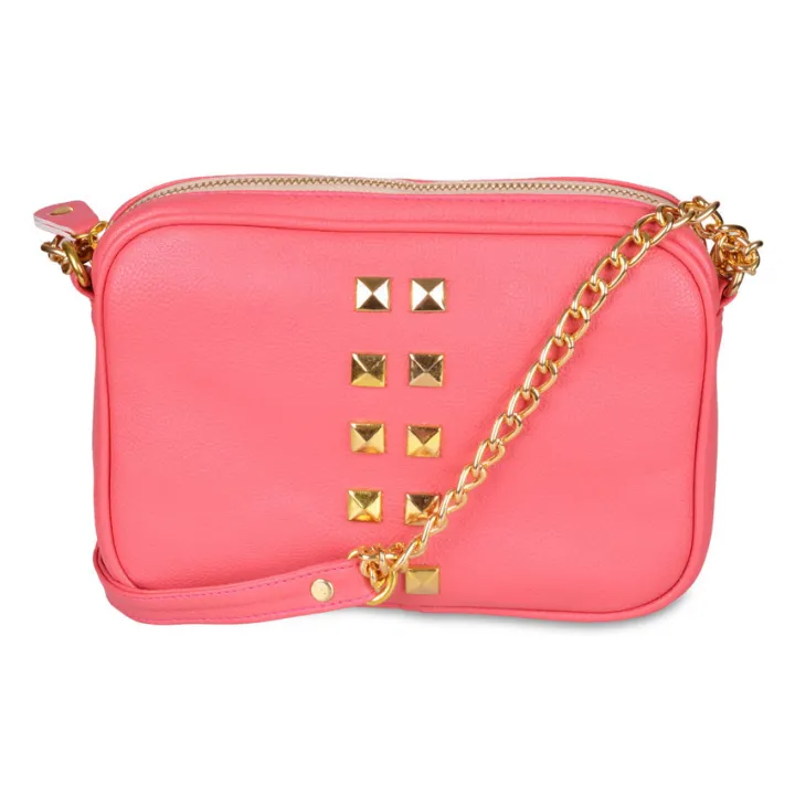 F.O.C. Marilyn Chain Sling Bag(Pale Pink) Lazada PH